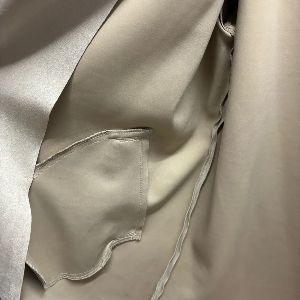 Pull&Bear Tan Trench Coat Classic Tailored Design - Picture 4 of 7